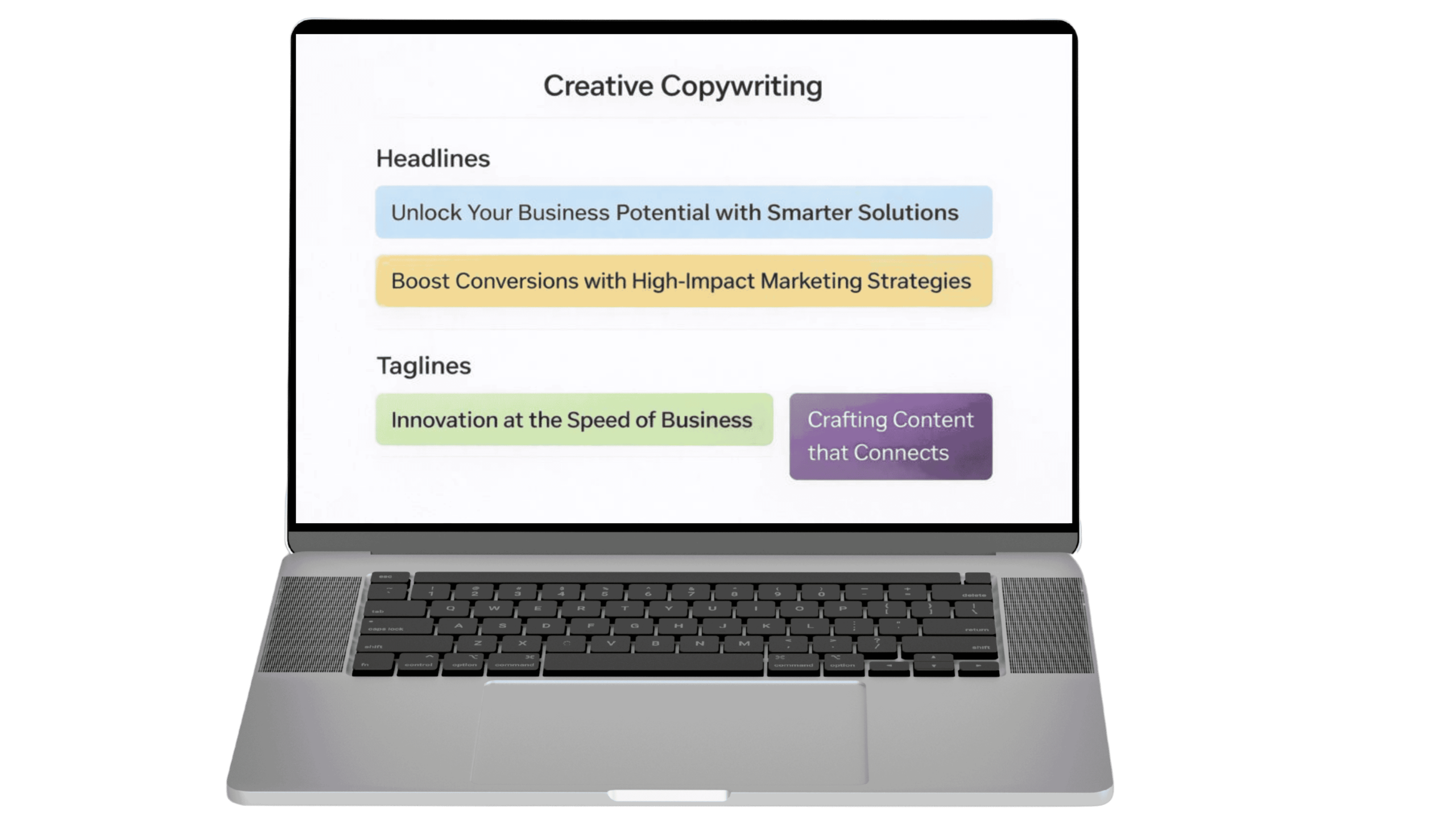 Creative Copywriting Example